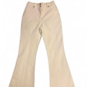 Derek Lam Ivory Trousers Flared Career Business